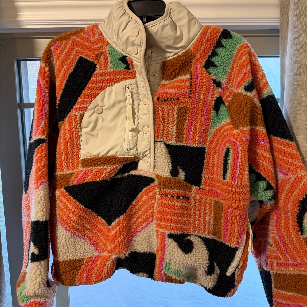 FP Movement by Free People Multicolor Fleece Jacket
